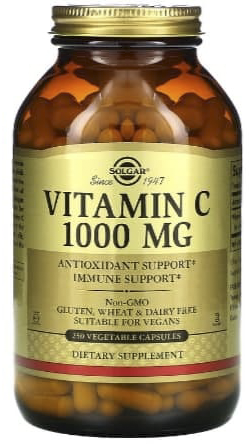 

Solgar Vitamin C 1000 mg Солгар Витамин С 250 капсул