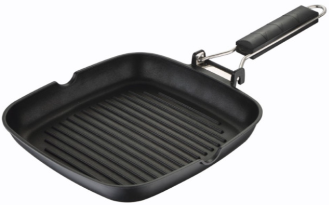 Акція на Сковорода-гриль Bergner Bbq lovers 24х24 см (BGEU-1101) від Stylus