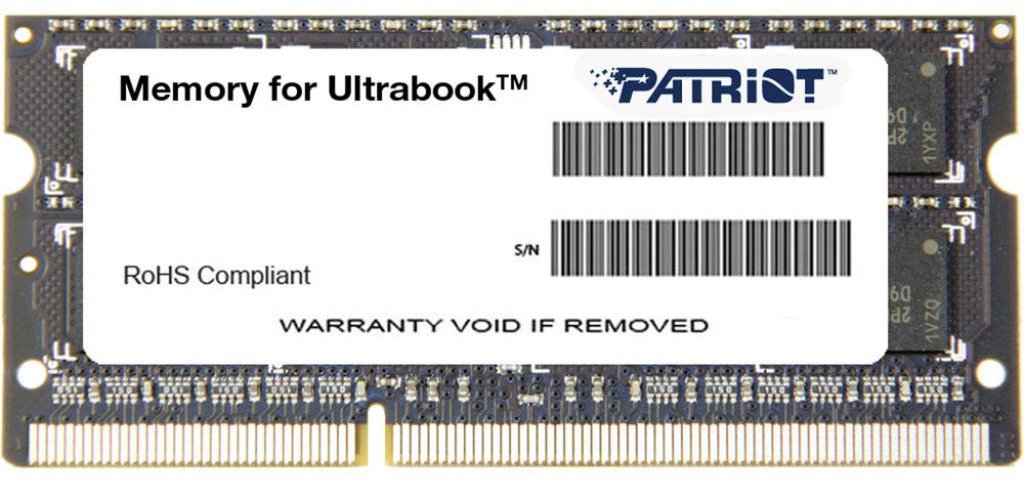 Акція на Patriot 4 Gb SO-DIMM DDR3L 1600 MHz (PSD34G1600L2S) від Stylus