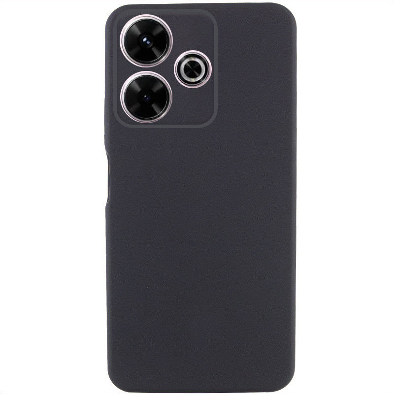 

Tpu Case Getman Liquid Silk Full Camera Black for Xiaomi Redmi 13 4G / Poco M6 4G