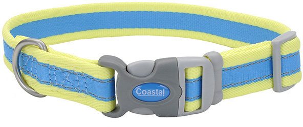 Акція на Ошейник для собак Coastal Pet Attire Pro Adjustable Reflective 2.5x46-66 см светоотражающий голубой (49397) від Stylus