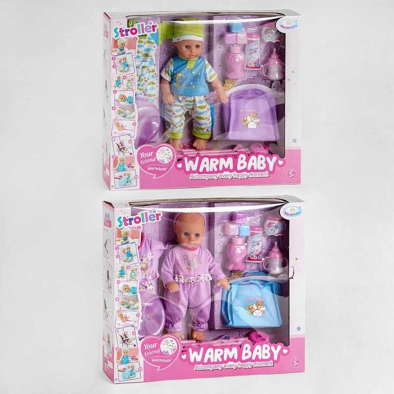 

Пупс Warm Baby с аксессуарами 2 вида (WZJ 055 B)