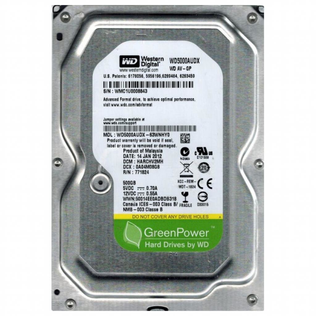 

Wd AV-GP (WD5000AUDX)