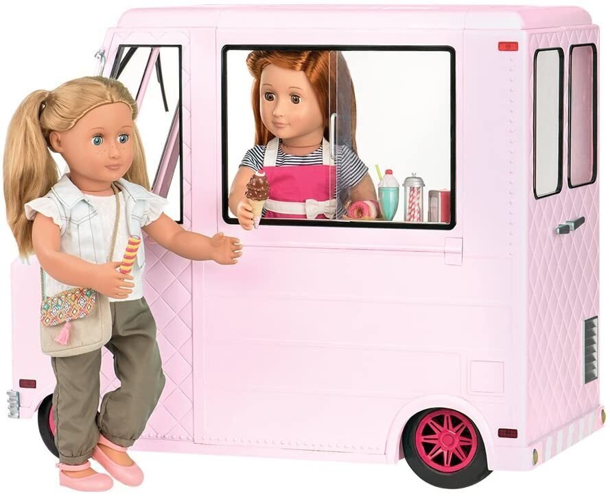 Акція на Транспорт для ляльок Our Generation Фургон з рожевим морозивом (BD37363Z) від Y.UA