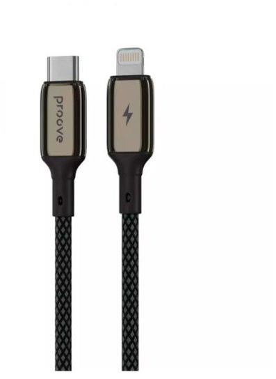 Акція на Proove Cable USB-C to Lightning Dense Metal 27W 1m Black (CCDM27002101) від Stylus