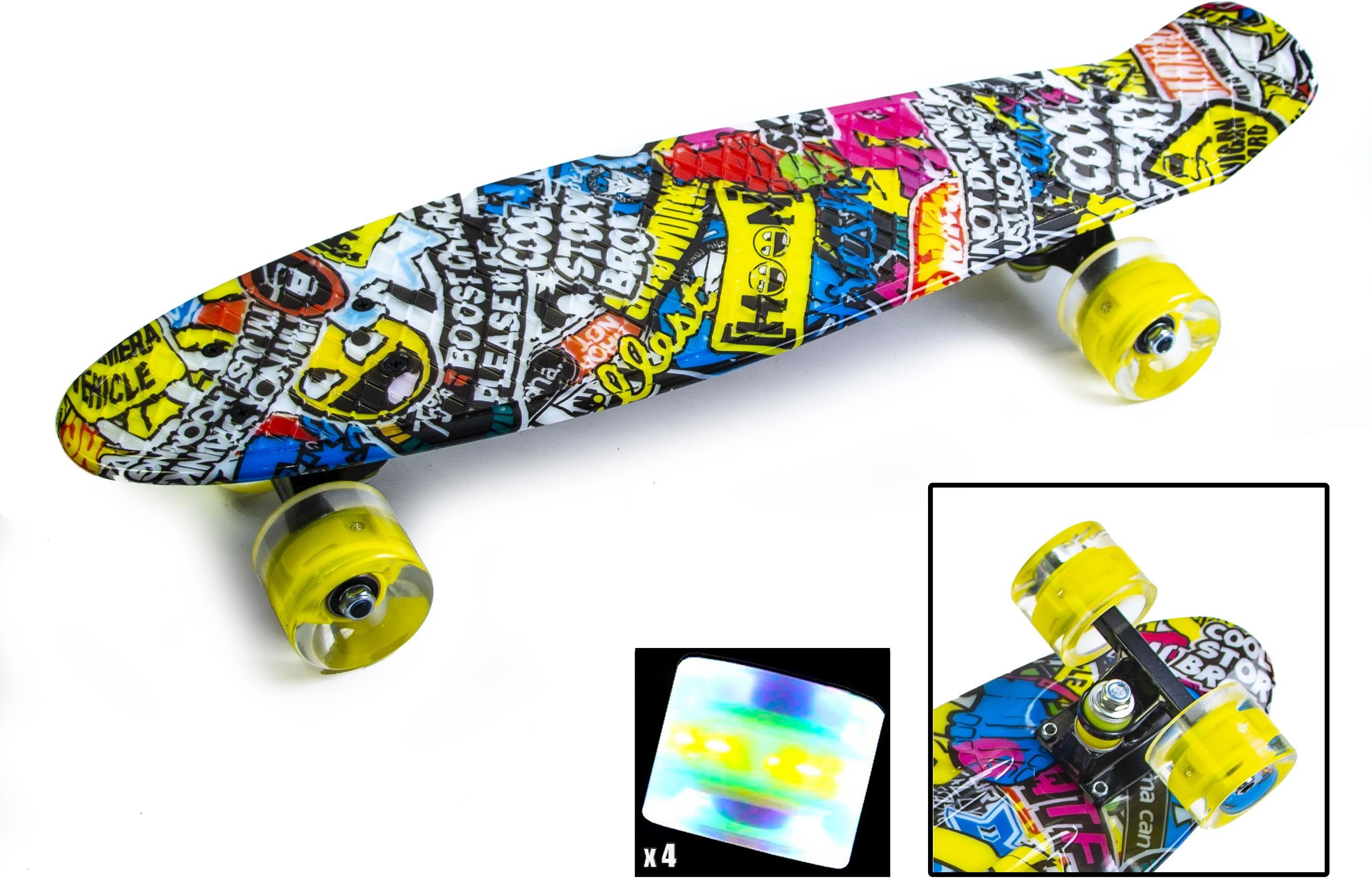 

Penny Board Inscription Светящиеся колеса