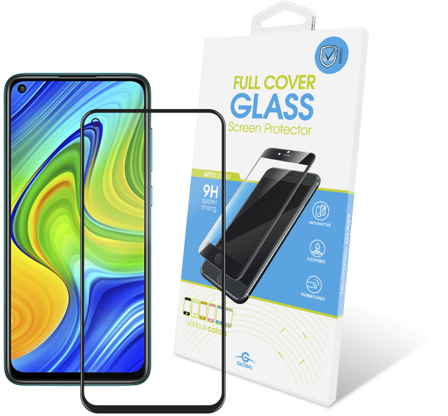 

Global Tempered Glass Full Glue Black for Xiaomi Redmi Note 9 / Redmi 10X