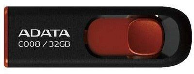 

Adata 32GB C008 Usb 2.0 Black/Red (AC008-32G-RKD)