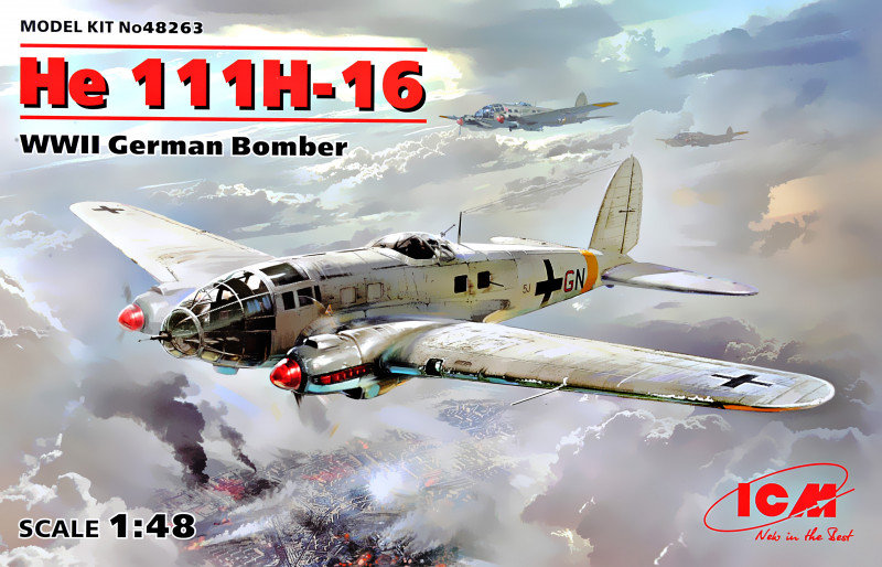 

Немецкий бомбардировщик Icm He 111H-16, 2 МВ