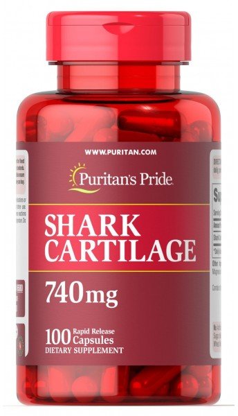 

Puritan's Pride Shark Cartilage 740 mg Акулий Хрящ 100 капсул