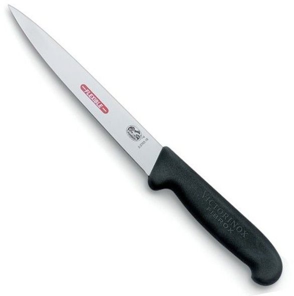 Акція на Кухонный нож Victorinox Fibrox Filleting Superflex 18см с черн. ручкой (5.3813.18) від Stylus