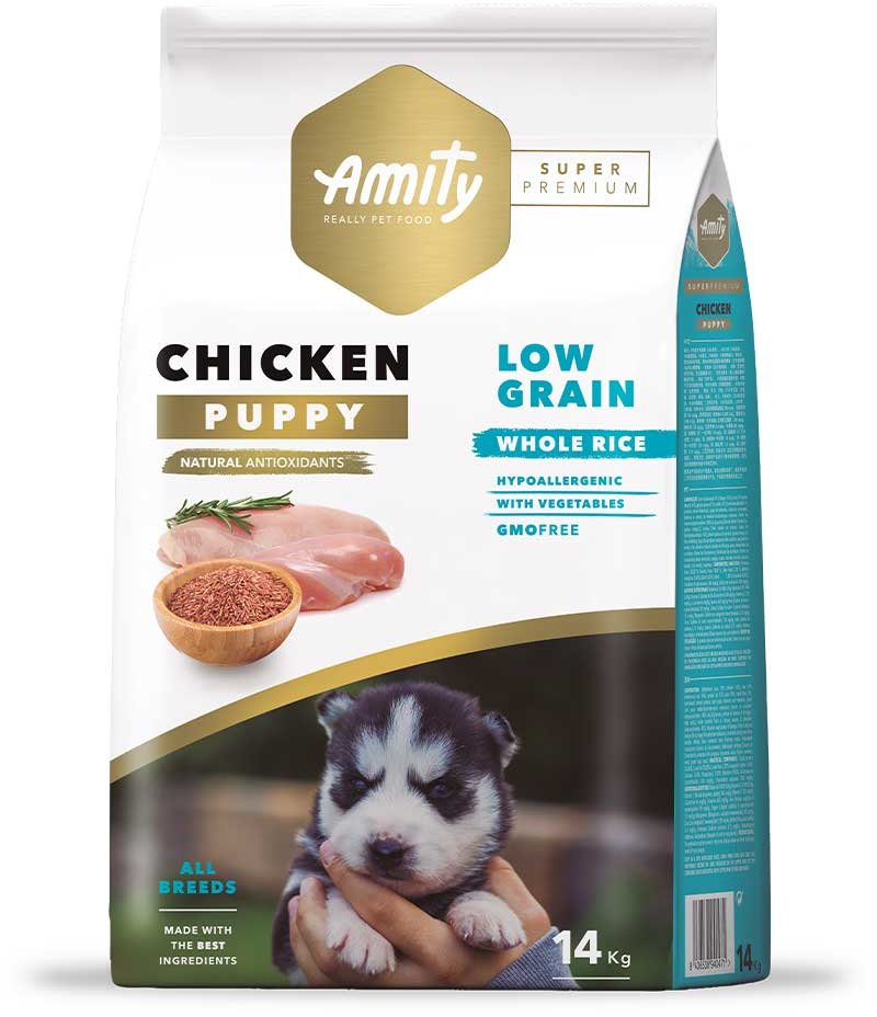 Акція на Сухий корм Amity Super Premium Puppy для цуценят з куркою 14 кг (627 Pup 14 KG) від Y.UA