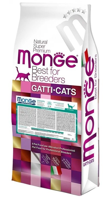 Акція на Сухой корм для котов Monge Cat Hairball 10 кг (70004794) від Stylus