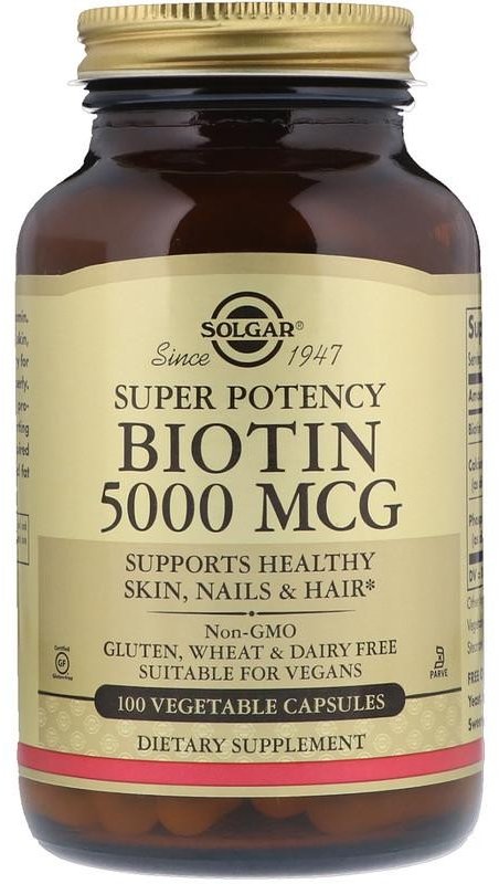 

Solgar Biotin Солгар Біотин 5000 mcg 100 капсул