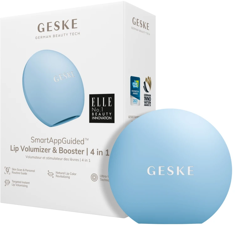 Акція на Устройство для увеличения объема губ Geske Lip Volumizer&Booster 4в1 Small aquamarine від Stylus