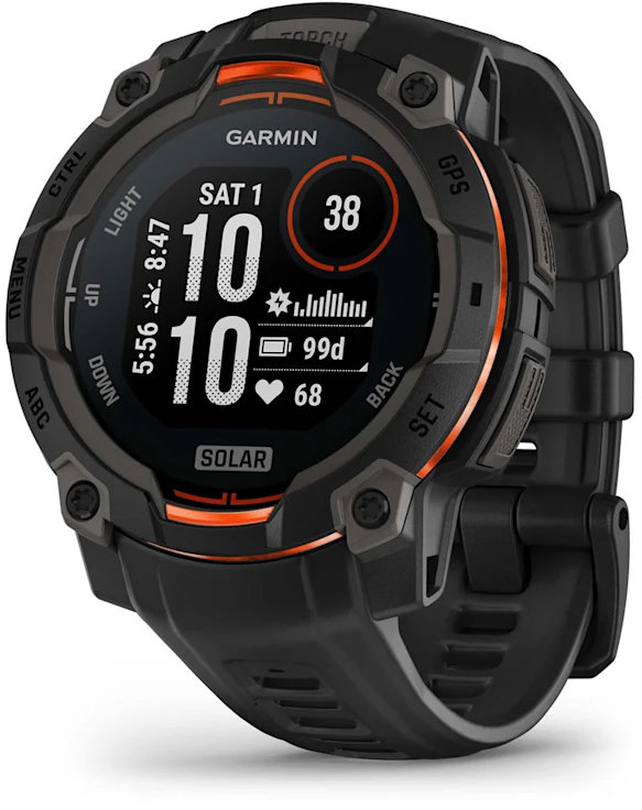 Акція на Garmin Instinct 3 Solar 45mm Black with Black Band (010-02934-00) від Stylus