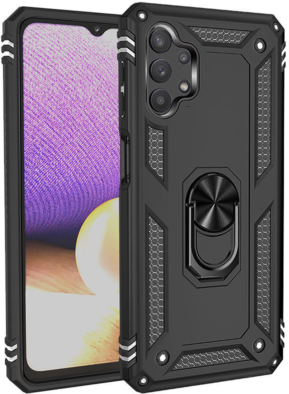 

Mobile Case Shockproof Serge Magnetic Ring Black for Samsung A725 Galaxy A72 / A726 Galaxy A72 5G