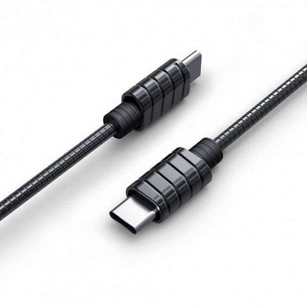 

iWALK Cable USB-C to USB-C Twister Steel СС Black (CST016CC)