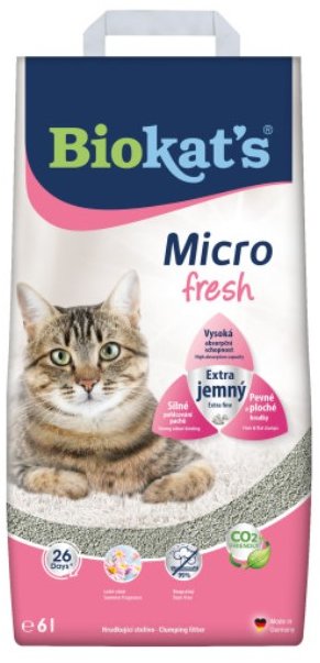 Акція на Наполнитель для кошачьего туалета Biokat's Micro Fresh 6 л (4002064613925) від Stylus