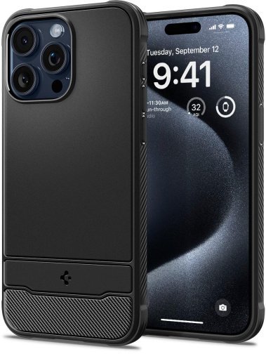 

Spigen Rugged Armor MagFit Matte Black (ACS06703) for iPhone 15 Pro