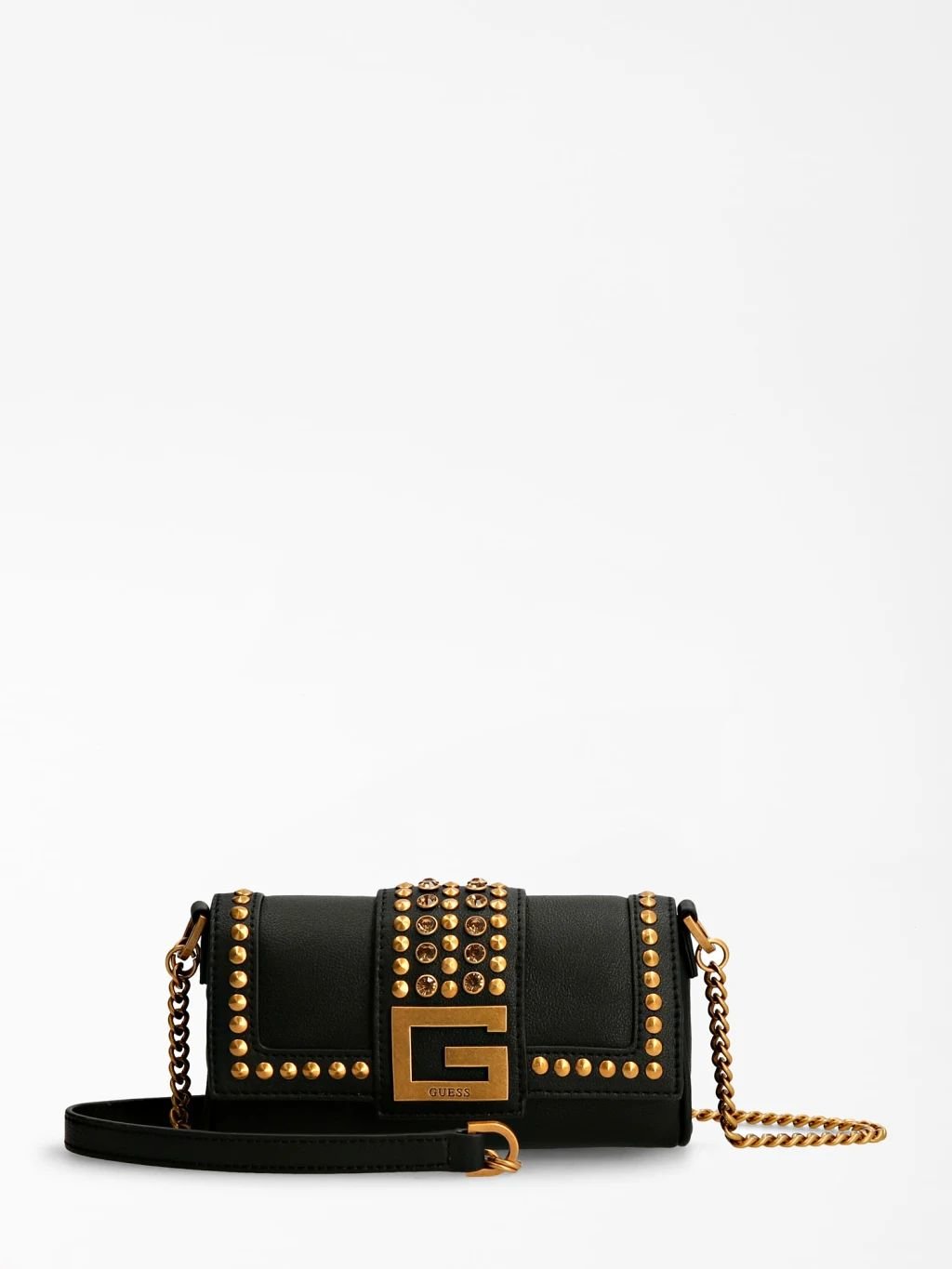 

Женская сумка кросс боди Guess Bling Mini Crossbody Flap черная (HWVB7984780-BLA)