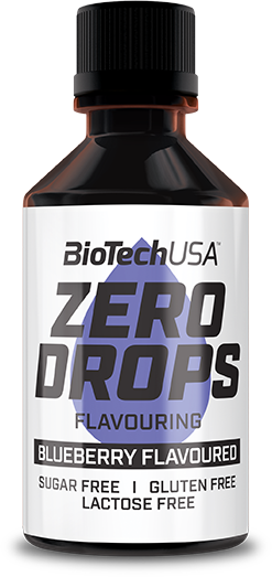 

Заменитель питания BioTechUSA Zero Drops 50 ml /100 servings/ Blueberry