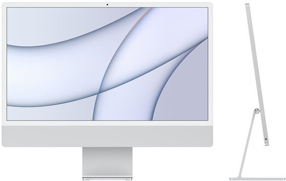 Акція на Apple iMac M1 24" 512GB 8GPU Silver Custom (Z12R000LU) 2021 від Stylus