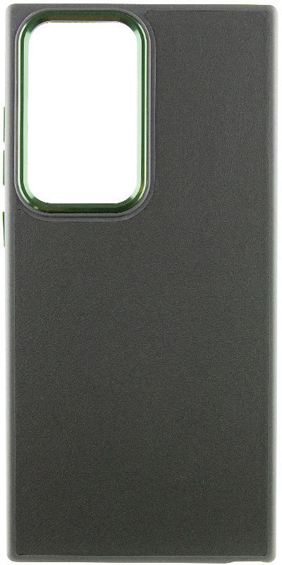 

Tpu Case Bonbon Leather Metal Style Army Green for Samsung S918 Galaxy S23 Ultra