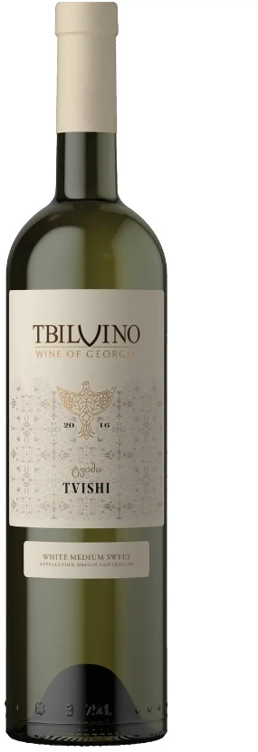 Акція на Вино Tbilvino Tvishi белое полусладкое 12.5% 0.75 л (WNF4860038000139) від Stylus