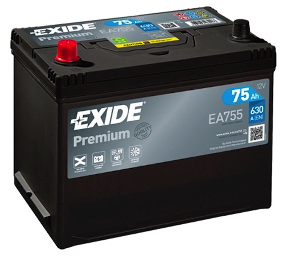 Акція на Exide Premium 6СТ-75 АЗИЯ (EA755) від Stylus