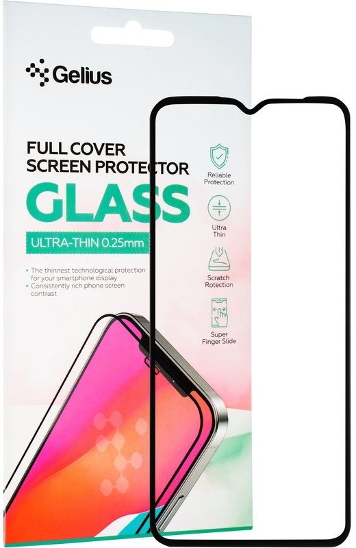 

Gelius Tempered Glass Full Cover Ultra Thin 0.25mm Black for Oppo A17