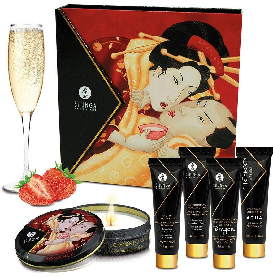 

Подарунковий набір Shunga Geishas Secrets - Sparkling Strawberry Wine