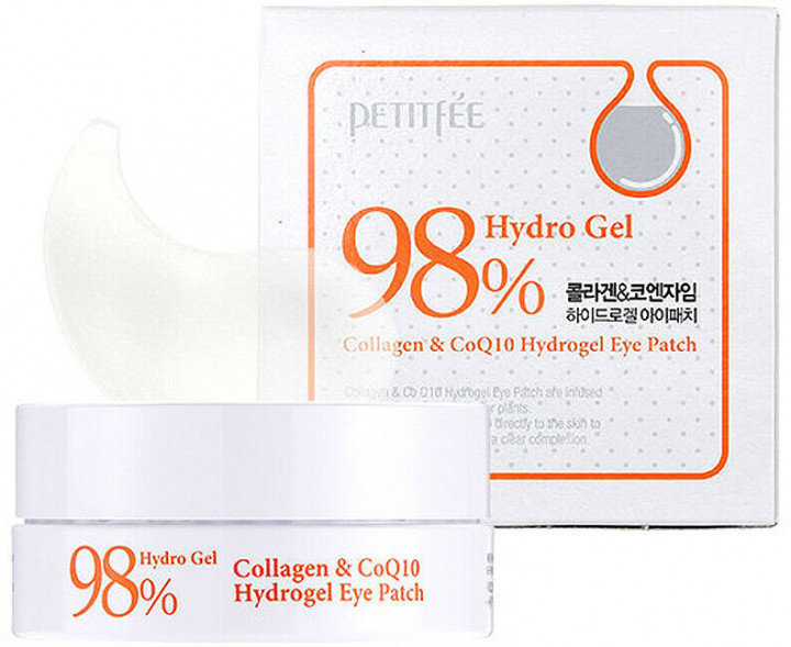 

Petitfee Collagen Co Q10 Hydrogel Eye Patch Гидрогелевые патчи для глаз с коллагеном и коэнзимом 60 шт.