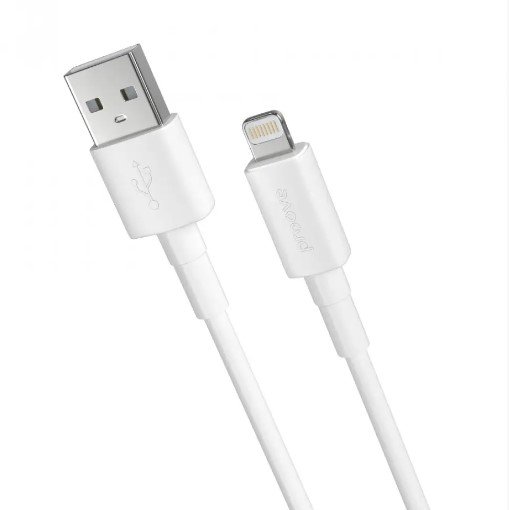 Акція на Proove Usb Cable to Lightning Small Silicone 2.4A 1m White від Stylus