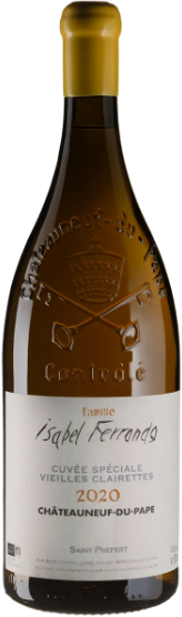 Акція на Вино Domaine Saint Prefert Chateauneuf du Pape Cuvee Speciale Vieilles Clairettes 2020 белое сухое 1.5 л (BWT6443) від Stylus