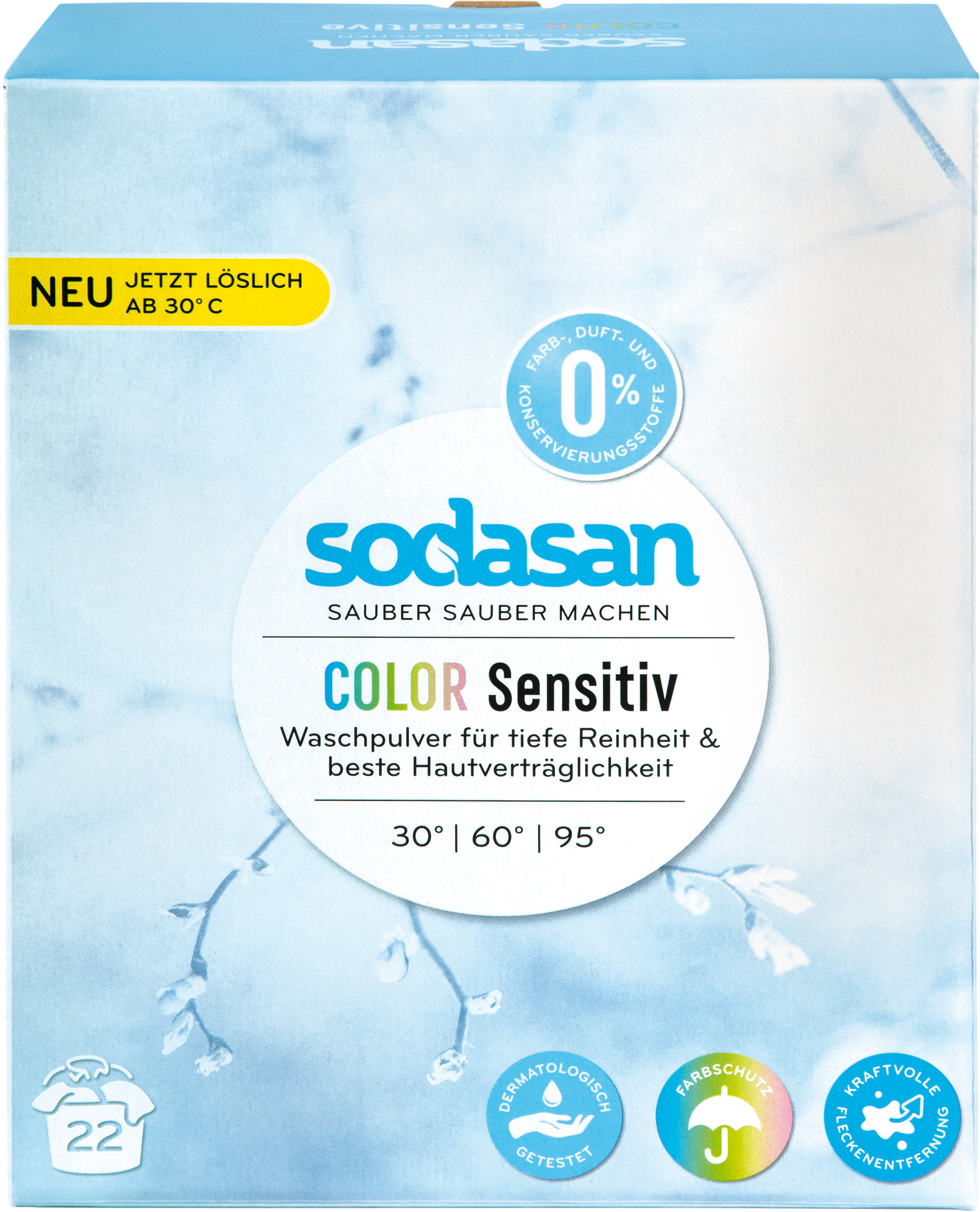 

Органический порошок-концентрат стиральный Sodasan Comfort sensitiv/Color Sensitiv 1.01 кг