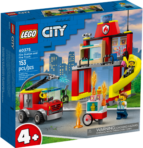 

Конструктор Lego The fire station and fire car Пожарное депо и пожарная машина (60375)