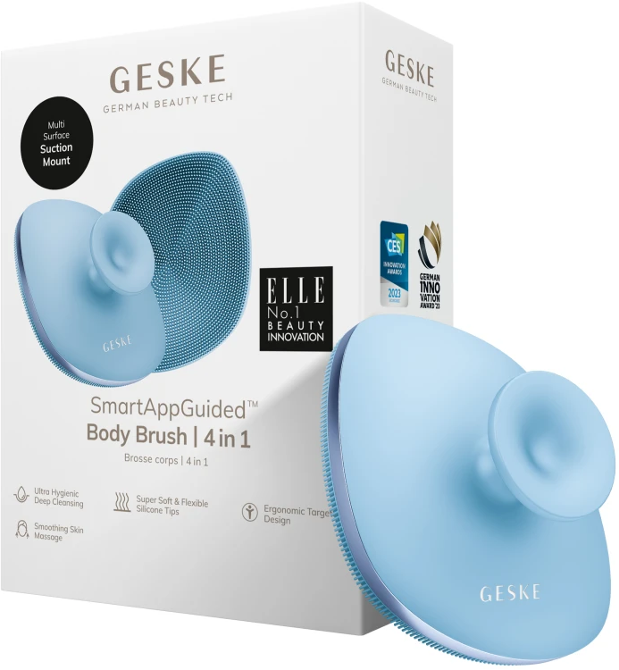 Акція на Щетка для тела Geske Body Brush 4в1 aquamarine від Stylus