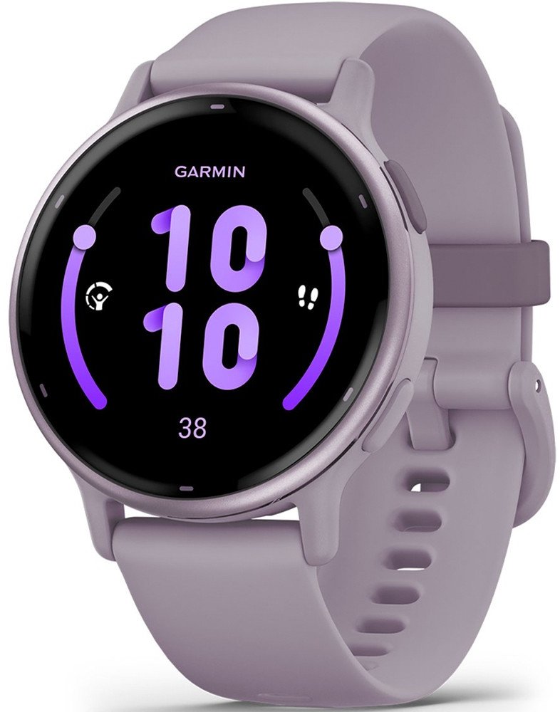 Акція на Garmin Vivoactive 5 Metallic Orchid Aluminium Bezel with Orchid Case and Silicone Band (010-02862-13) від Y.UA