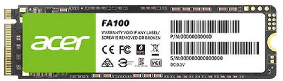 

Acer FA100 256GB M.2 NVMe 3D Nand Tlc (FA100-256GB)