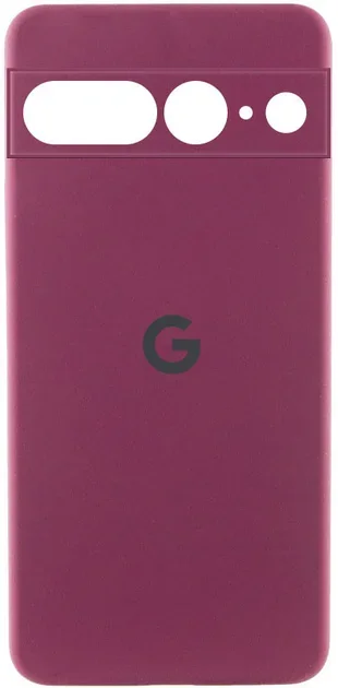 

Lakshmi Premium Silicone Case with Logo Full Camera Plum for Google Pixel 7 Pro