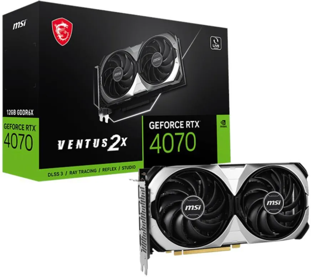 Акція на Msi GeForce Rtx 4070 Ventus 2X E1 12G Oc (RTX 4070 Ventus 2X E1 12G OC) від Stylus