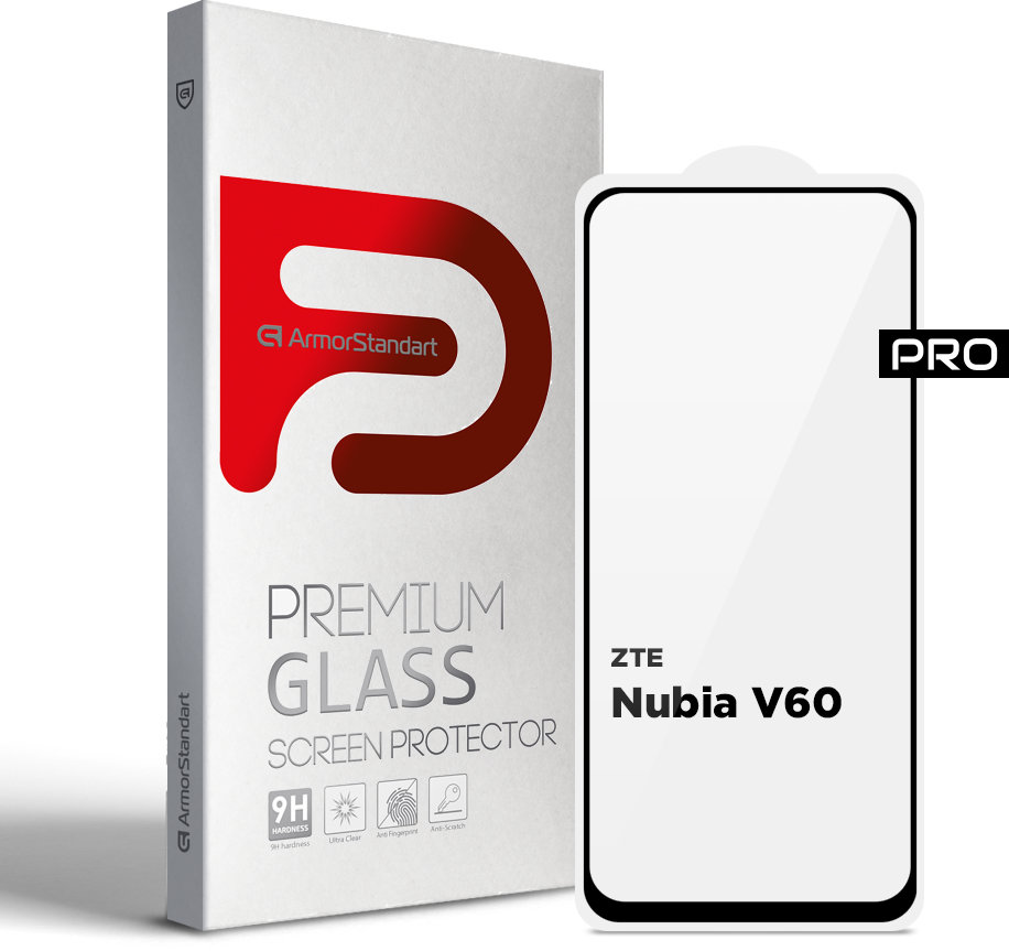 

ArmorStandart Tempered Glass Pro Black для Zte Nubia V60 (ARM78907)