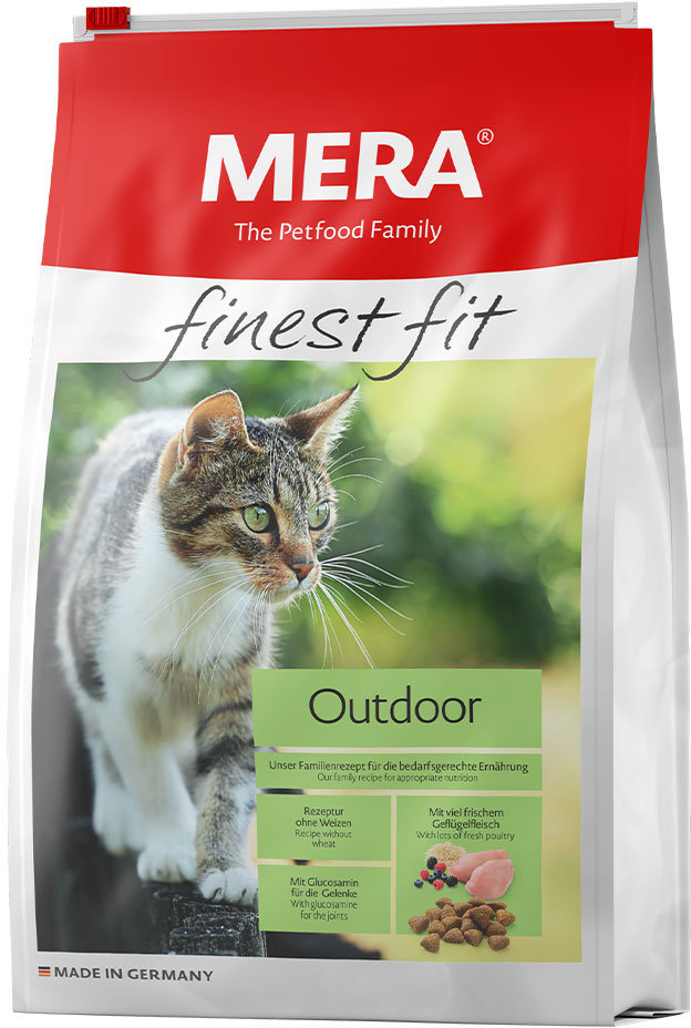 Акція на Сухий корм Mera Finest Fit Outdoor для активних кішок, що гуляють на вулиці, 10 кг (033845 - 37450 від Y.UA
