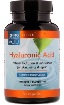 Акція на Neocell Hyaluronic Acid Nature's Moisturizer 60 Caps Гиалуроновая кислота від Stylus