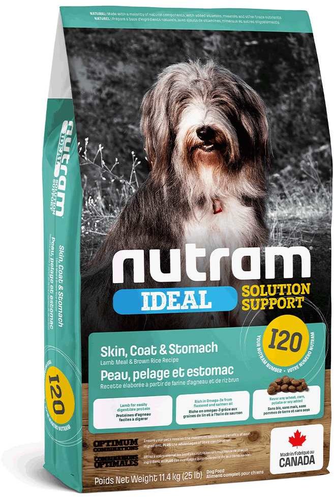 Акція на Сухий корм для собак Nutram Ideal Ss з чутливим травленням з ягнятком та коричневим рисом 11.4 кг (I20_(11.4kg)) від Y.UA