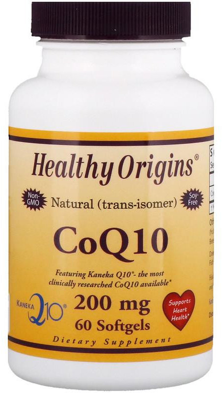 

Healthy Origins CoQ10 Kaneka Q10 200 mg 60 Softgels Коензим Q10