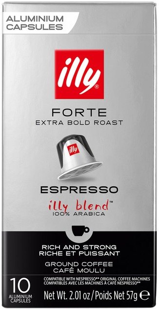 

Кофе в капсулах Illy Espresso Forte 100% Арабика 10x5.7 г (8003753158587)