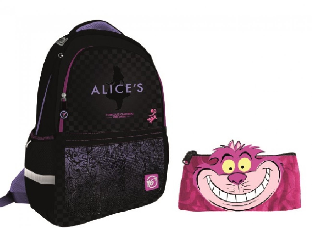Акція на Набір шкільний Yes S-53 Collection Alice in Wonderland 2 предмета (558601) від Y.UA