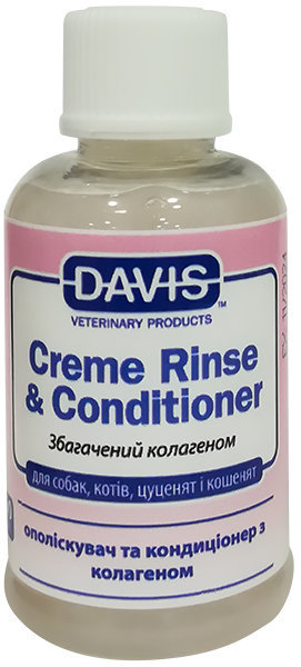 

Ополаскиватель и кондиционер-концентрат Davis Creme Rinse & Conditioner с коллагеном для собак, котов 0.05 л (53064)